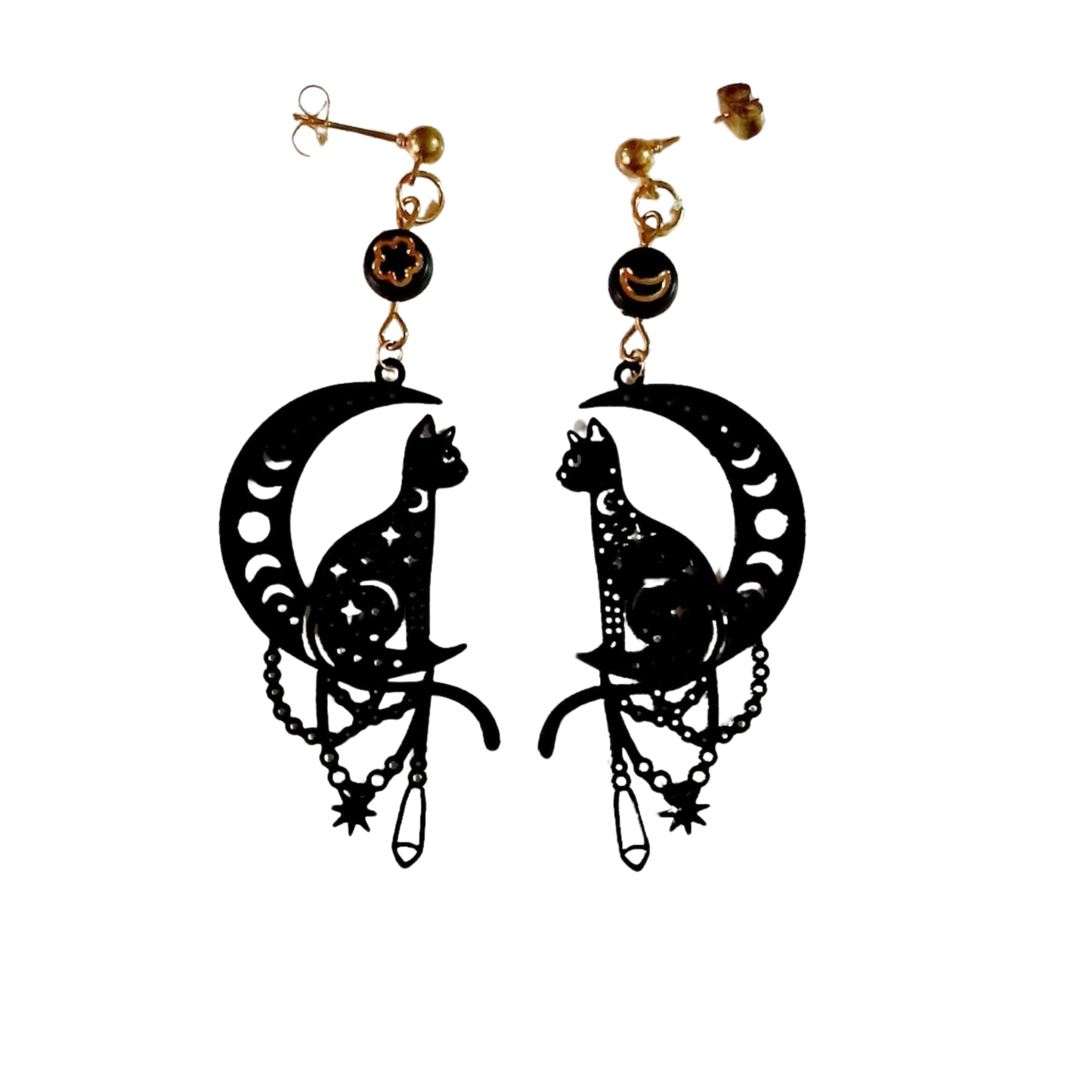 Pendientes Gato y Fases de Luna