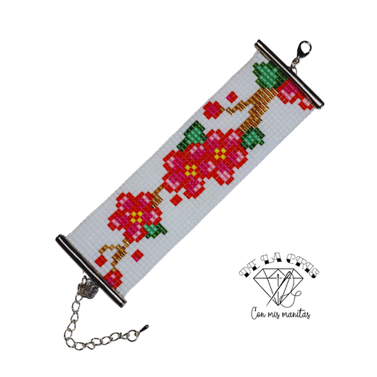 Brazalete HANA “Flor” – Telar