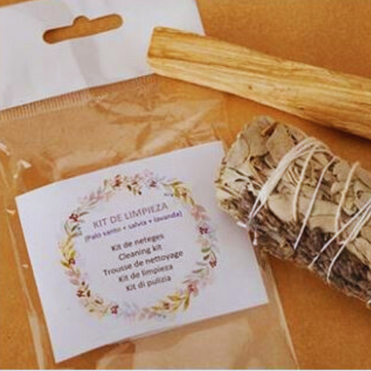 Kit de Limpieza: Salvia, Lavanda y Palo Santo