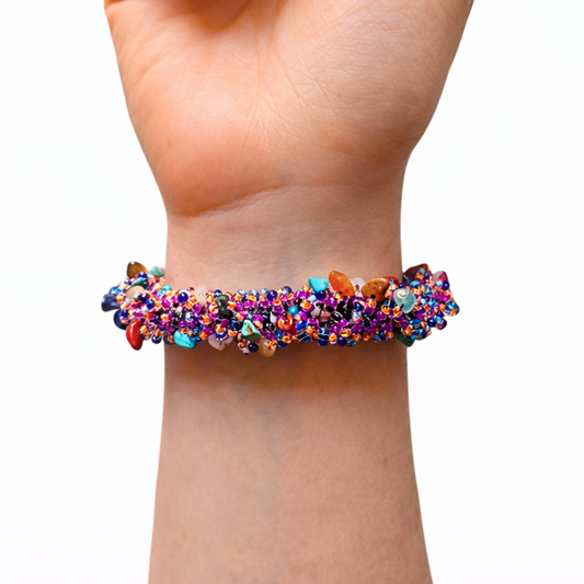 PULSERA TEJIDA ROLLITO NIRA