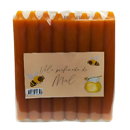 VELA PERFUMADA DE MIEL 18X2CM
