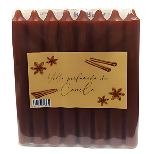 VELA PERFUMADA DE CANELA  18X2CM